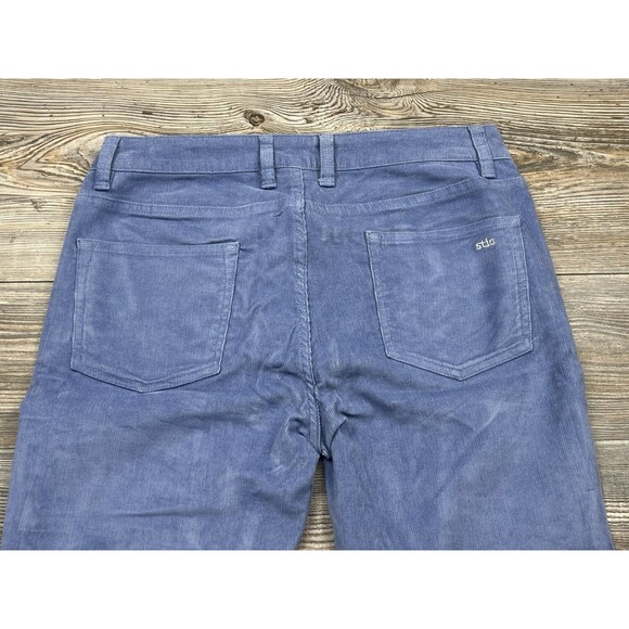 Stio Womens 8R Rivet Cord Pants Corduroy Skinny Blue Pockets Stretch 31x31 - Picture 6 of 15